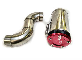 Фільтр повітряний (нульовик) хром метал із патрубком d40