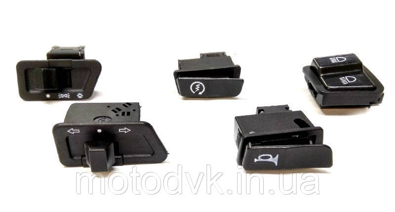 Кнопки керма на скутер Viper Active, Honda Lead AF 20 (к-т 5 шт.)