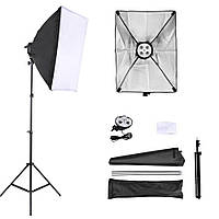 Софтбокс на 4 лампи Е27 Prolighting (50х70 см + Стійка 2.2 м)