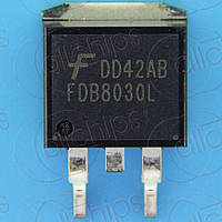 MOSFET N-канал 30В 80А 3.5мОм Fairchild FDB8030L TO263