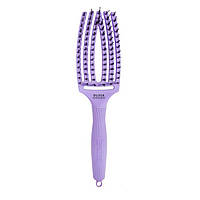 Щетка Olivia Garden Finger Brush Combo Bloom Lavender Medium с комбинированной щетиной