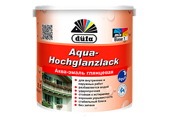 Аква Емаль глянцева Біла Aqua-Hochglanzlack Dufa 2,5 л