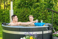 ВУЛИЧНА КУПІЛЬ НА ДРОВАХ KIRAMI COMFORT FAMILY L CUBE ЧЕРНОЕ ДЕРЕВО, фото 3