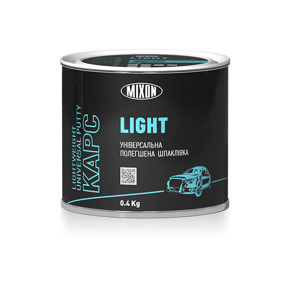 Универсальная облегченная шпатлевка Mixon КАРС UNI LIGHT 0.4 кг - фото 1 - id-p1399617284