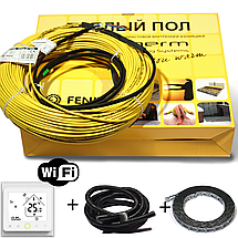 Тепла підлога комплект Wi-Fi терморегулятор + нагрівальний кабель in-therm ADSV20 для монтажу в стяжку, фото 3