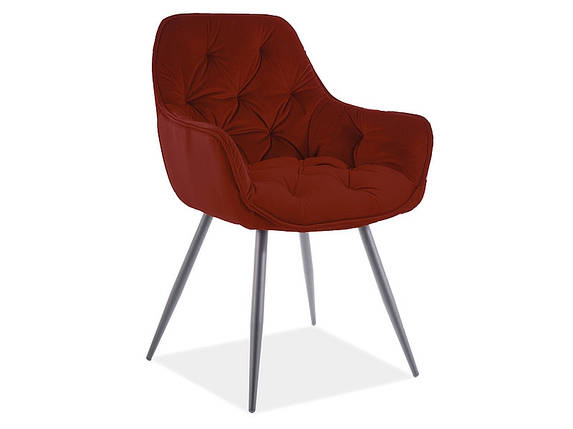 Крісло CHERRY Matt Velvet Signal Бордо, фото 2