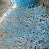 Мереживо у квіточку блакитний