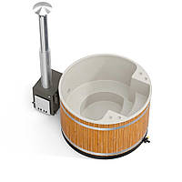 ВУЛИЧНА КУПІЛЬ НА ДРОВАХ KIRAMI COMFORT FAMILY L CUBE ЧЕРНОЕ ДЕРЕВО, фото 2