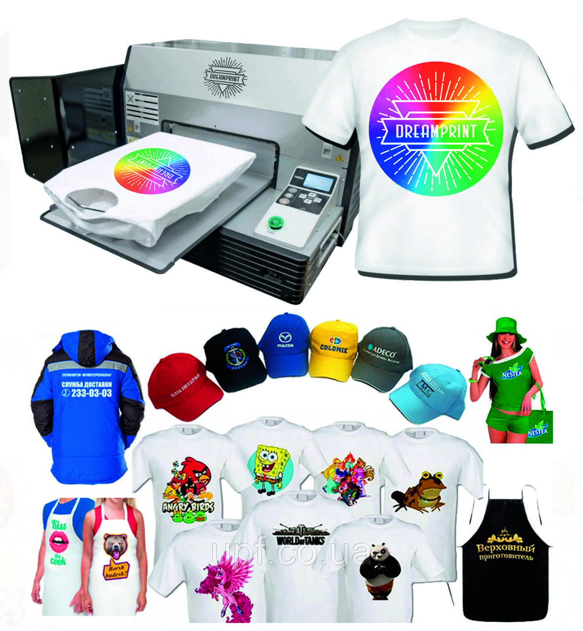 Прямий друк на футболках, 100% бавовна, чорнила dupont, опт від 10, фото 1