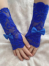 Ошатні рукавички, мітенки під бальна сукня для дівчинки.