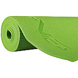Килимок (мат) для йоги та фітнесу SportVida PVC 4 мм SV-HK0050 Green, фото 6