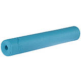 Килимок (мат) для йоги та фітнесу SportVida PVC 4 мм SV-HK0051 Blue, фото 9