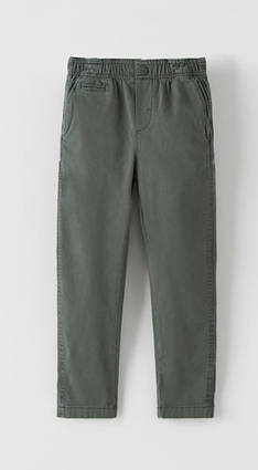 Стильні сіро-зелені штани на хлопчиків 11-12 років, р. 152, ZARA