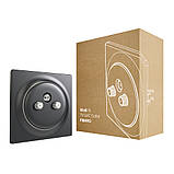 Розетка телевізійна/супутниковий FIBARO Walli N TV-SAT Outlet — FGWTFEU-021 Чорний, фото 2