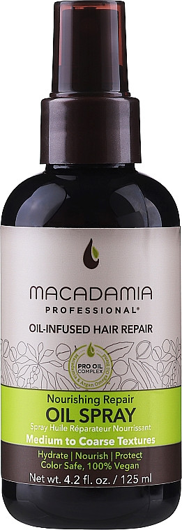Поживне і зволожуюча олія-спрей Macadamia Professional Nourishing Repair Oil Spray, 125 мл