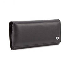 Жіночий шкіряний зручний гаманець (15011) чорний