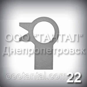 Шайба 22 ГОСТ 13463-77 стопорна з лапкою оцинкована, фото 1