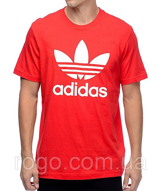 Футболка чоловіча Adidas червона адідас