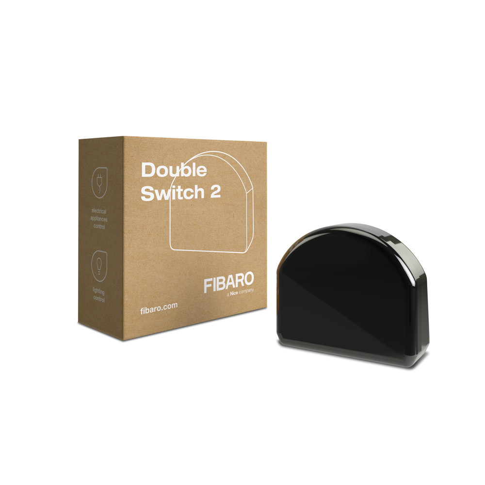 Подвійний релейний вимикач з лічильником електроенергії FIBARO Double Switch 2, Z-Wave Plus — FGS-223