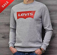 Мужской свитшот (реглан) Levis, левайс серый