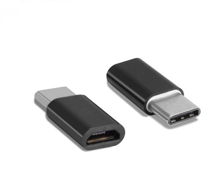 Type C адаптер, переходник с microUSB на USB type C, цвет черный ...