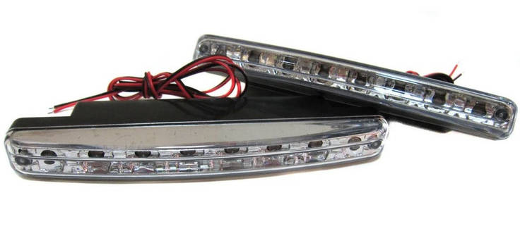 Денні ходові вогні DRL 8 LED ДХО DR-2 030 Акція!, фото 1