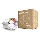 Розетковий вимикач з лічильником електроенергії FIBARO Wall Plug — FIBEFGWPF-102-5 (FIB_FGWPF-101), фото 2