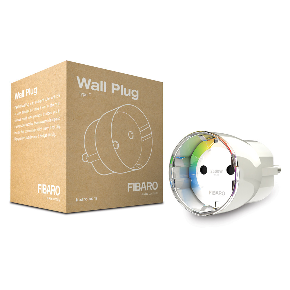 Розетковий вимикач з лічильником електроенергії FIBARO Wall Plug — FIBEFGWPF-102-5 (FIB_FGWPF-101)