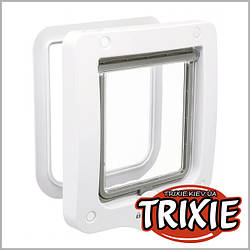 TRIXIE Двері для котів двосторонні, 20 × 22 см, білі, пластик