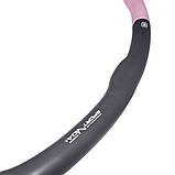 Обруч масажний Hula Hoop SportVida 100 см 1.2 кг SV-HK0338 Grey/Pink, фото 7