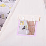 Детская палатка (вигвам) Springos Tipi XXL TIP09 White/Pink, фото 8