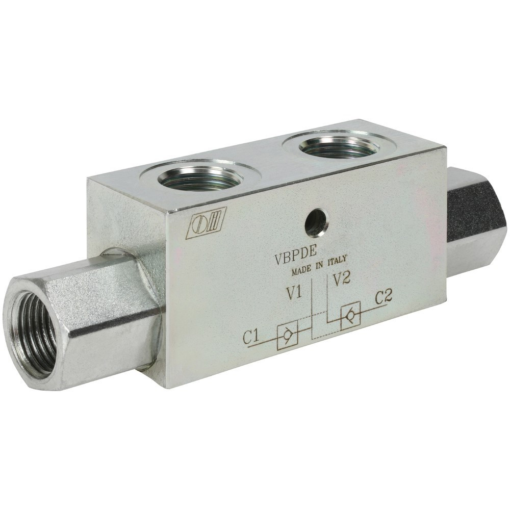 Гідрозамок Oleodinamica Marchesini двосторонній VBPDE 3/4"
