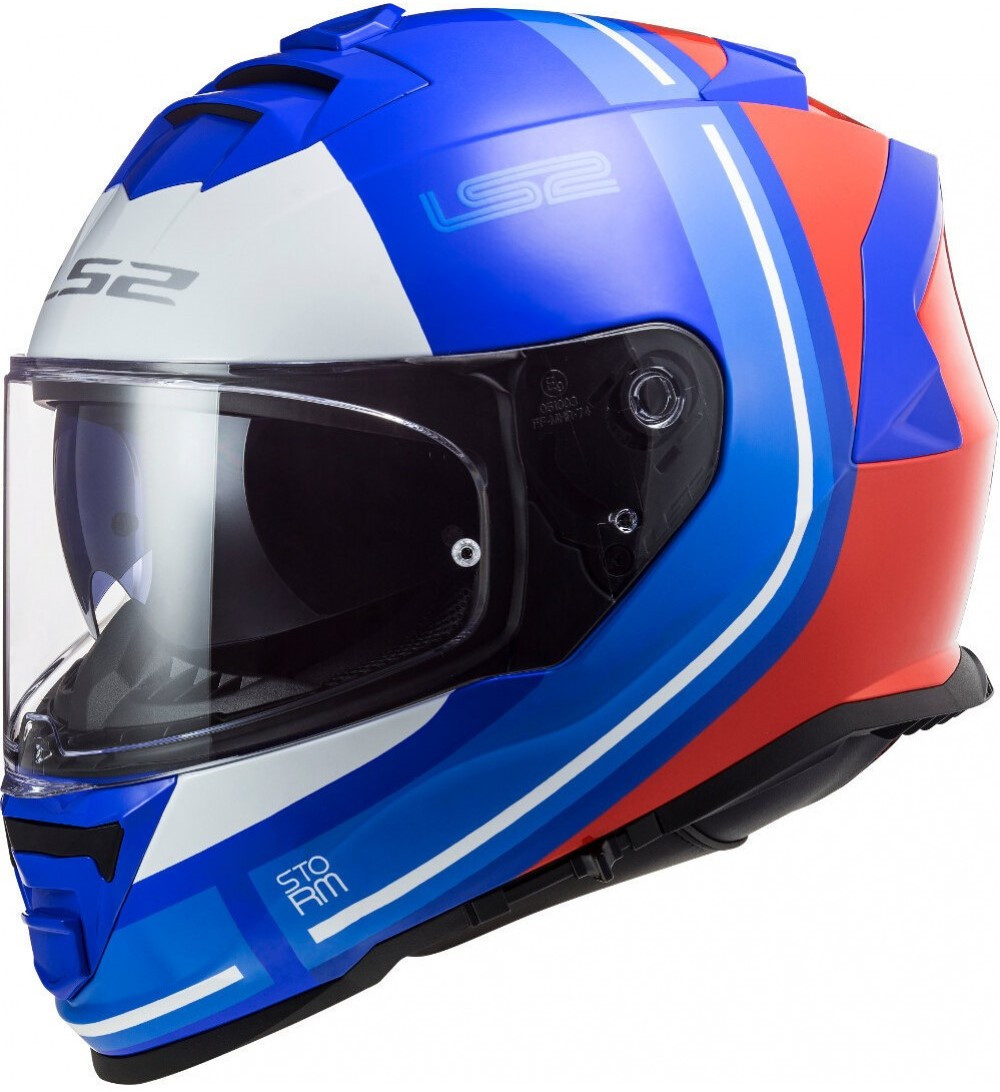 Мотошолом LS2 FF800 Storm Slant Gloss синій/червоний, S
