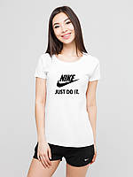 Женский спортивный костюм Nike Just do it футболка + шортики, найк джаст ду ит