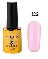 Гель-лак F.O.X Gel Polish Gold Pigment 422 ніжно-рожевий 12 мл