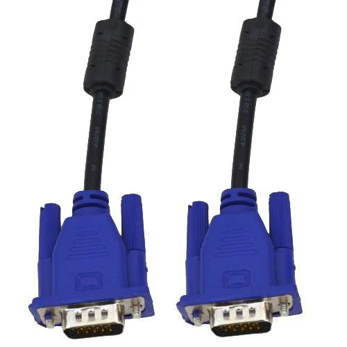Шнур комп'ютерний VGA, штекер HDB 15pin - штекер HDB 15pin, з фільтром, 1.5 м