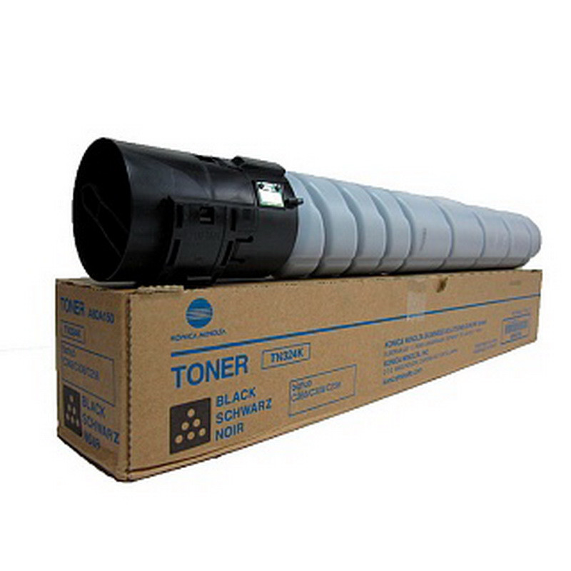 Оригінальний тонер-картридж Konica Minolta TN-324K A8DA150 Black принтер Konica Minolta Bizhub C258 C308 C368