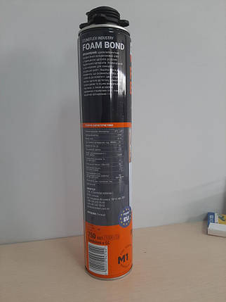 Stoneflex Industry Foam Bond / Стоунфлекс Індастрі Фоам Бонд - поліуретанова монтажна клей-піна (750 мл), фото 3