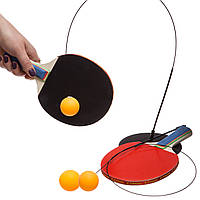 Набор для настольного тенниса для координации и тренировки Zelart XCT-611 Profi 2 ракетки + 3 мяча