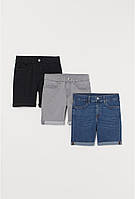 Шорты для мальчика джинсовые стрейчевые H&M (Швеция) рост 134, 140, 164, 170см.