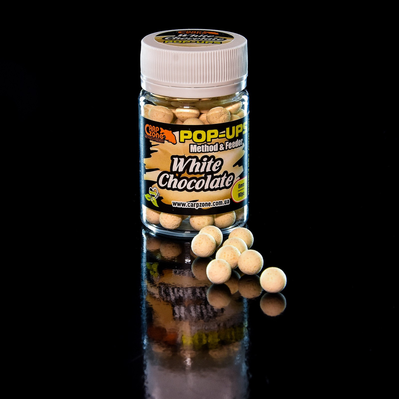Поп Ап CarpZone Pop-Ups Method & Feeder White Chocolate (Білий Шоколад) 8mm/90pc