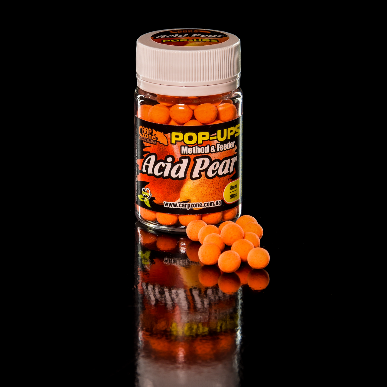 Поп Ап CarpZone Pop-Ups Method & Feeder Acid Pear (Кисла Груша) 8mm/90pc
