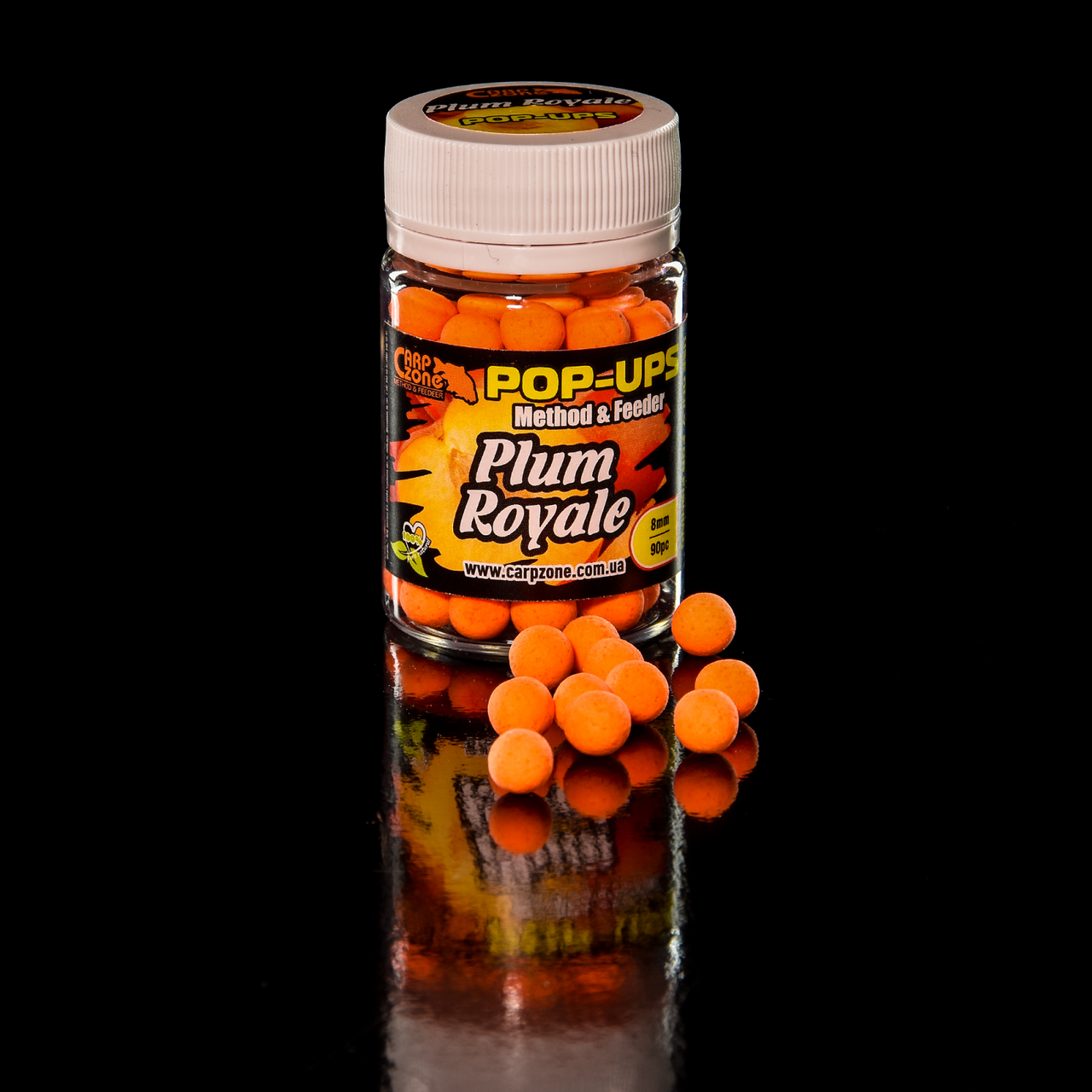 Поп Ап CarpZone Pop-Ups Method & Feeder Plum Royale (Слива Рояль) 8mm/90pc