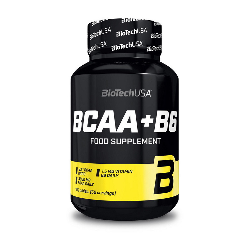Аминокислоты bcaa BioTech BCAA + B6 (100 tabs) - фото 1 - id-p213431055