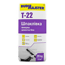 Шпаклівка БУДМАЙСТЕР ТІНК-22 фасадна фінішна (біла), 20 кг