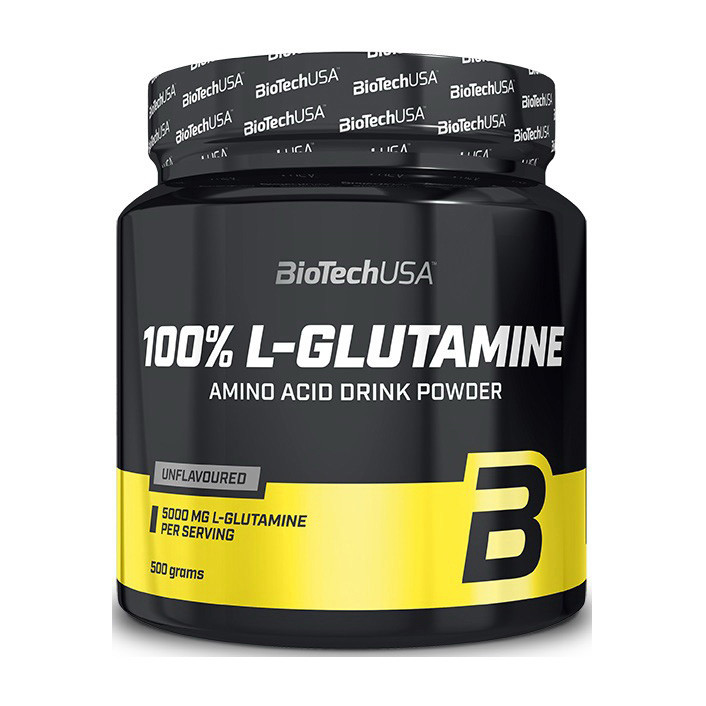 Глютамин BioTech 100% L-Glutamine (500 g) - фото 1 - id-p213431036