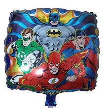 Фольгована куля квадрат супергерої DC 18" Китай