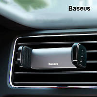 Держатель для телефона в машину Baseus Car Mount автодержатель в дефлектор (черный)