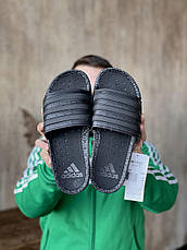 Шльопанці чоловічі Adidas Adilette Boost Triple Black EH2256, фото 3