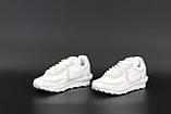 Жіночі кросівки Nike LD Waffle Sacai White, білі кросівки найк вафл сакаї, фото 3